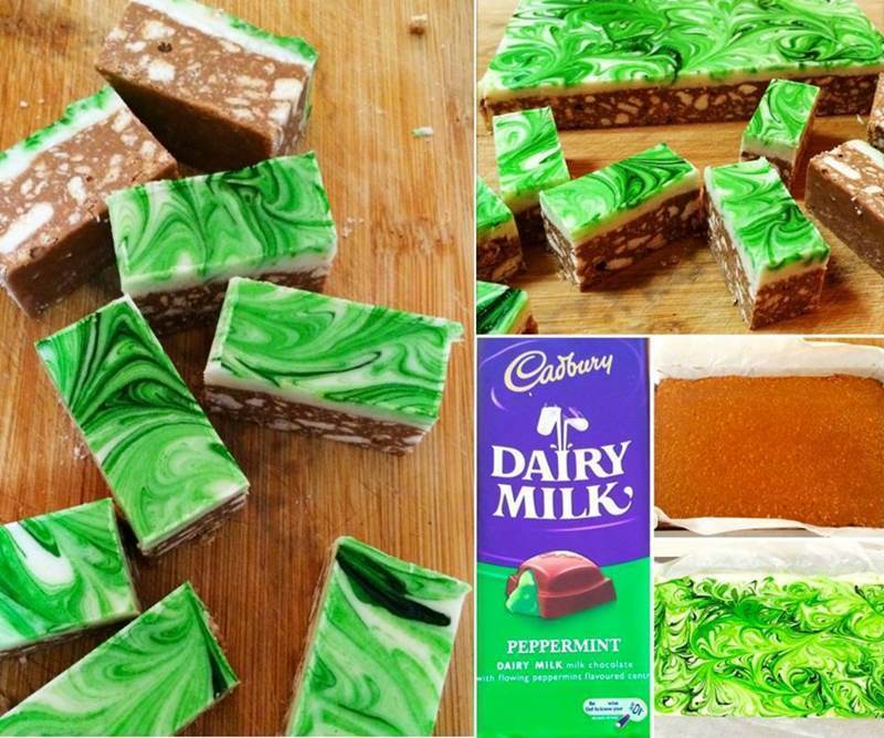 Creative Ideas – DIY Easy Chocolate Peppermint Slice 1