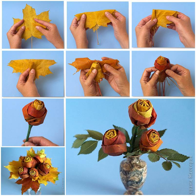 Creative Ideas – DIY Pretty Maple Leaf Rose