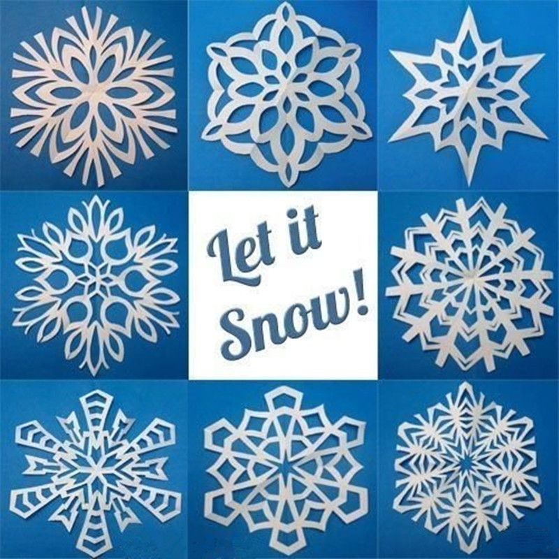 8 Easy Paper Snowflake Templates