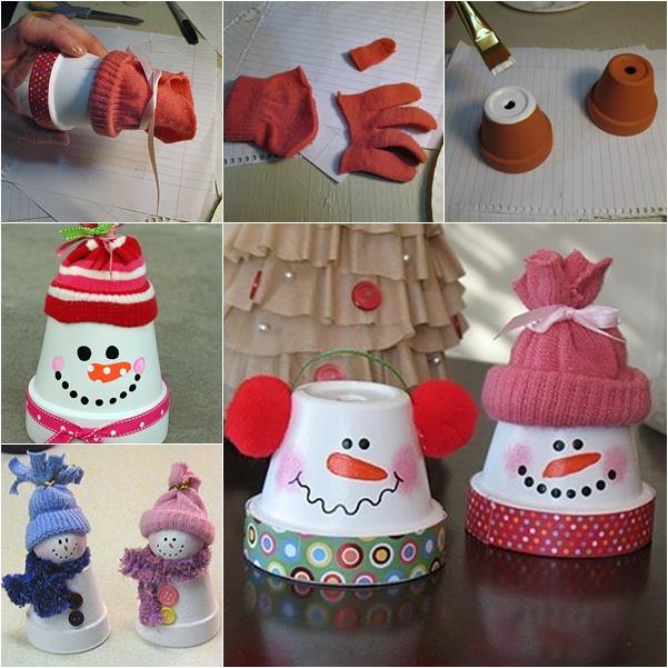 Creative Ideas - DIY Adorable Terracotta Pot Snowman