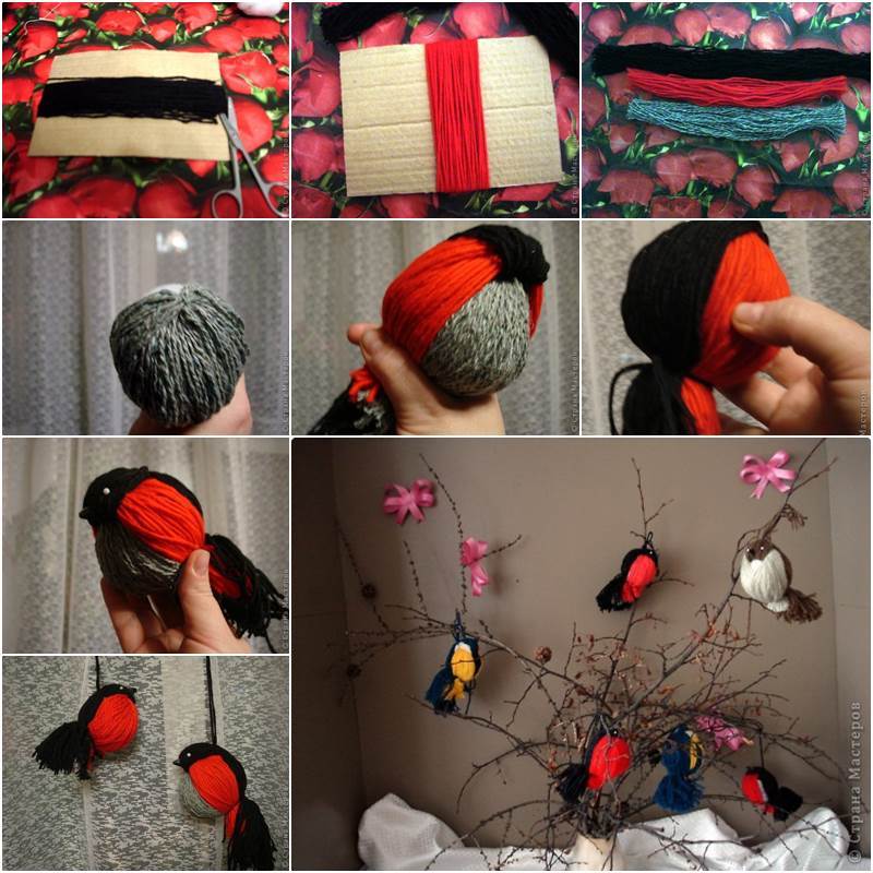 Creative Ideas - DIY Adorable Yarn Birdies