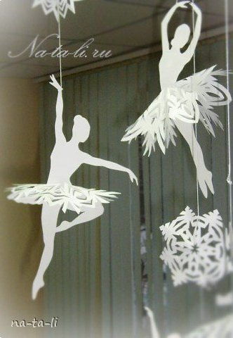 Creative Ideas - DIY Beautiful Snowflake Ballerinas from Templates 7