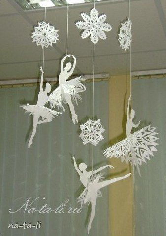 Creative Ideas - DIY Beautiful Snowflake Ballerinas from Templates 8