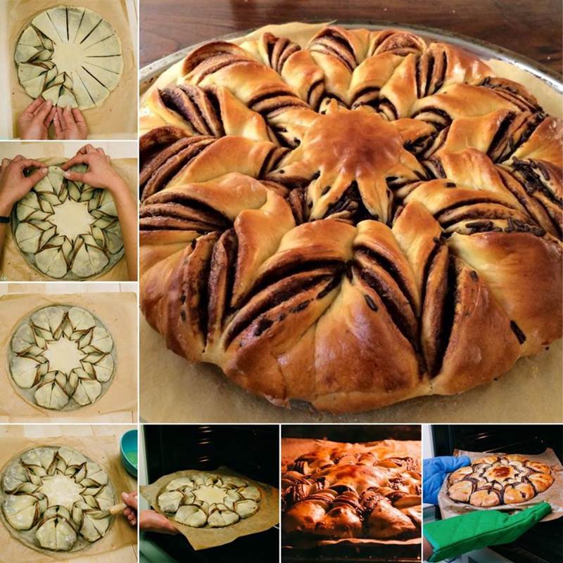 Creative Ideas - DIY Braided Nutella Star Bread