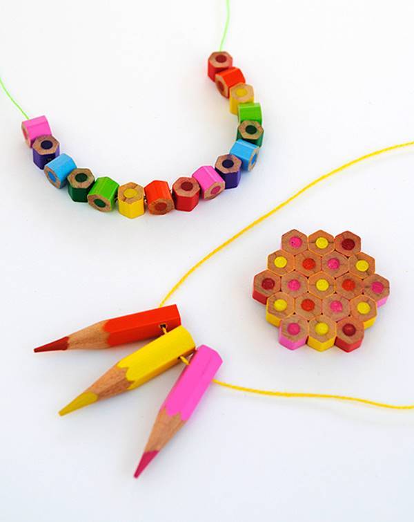Creative Ideas - DIY Colored Pencil Jewelry