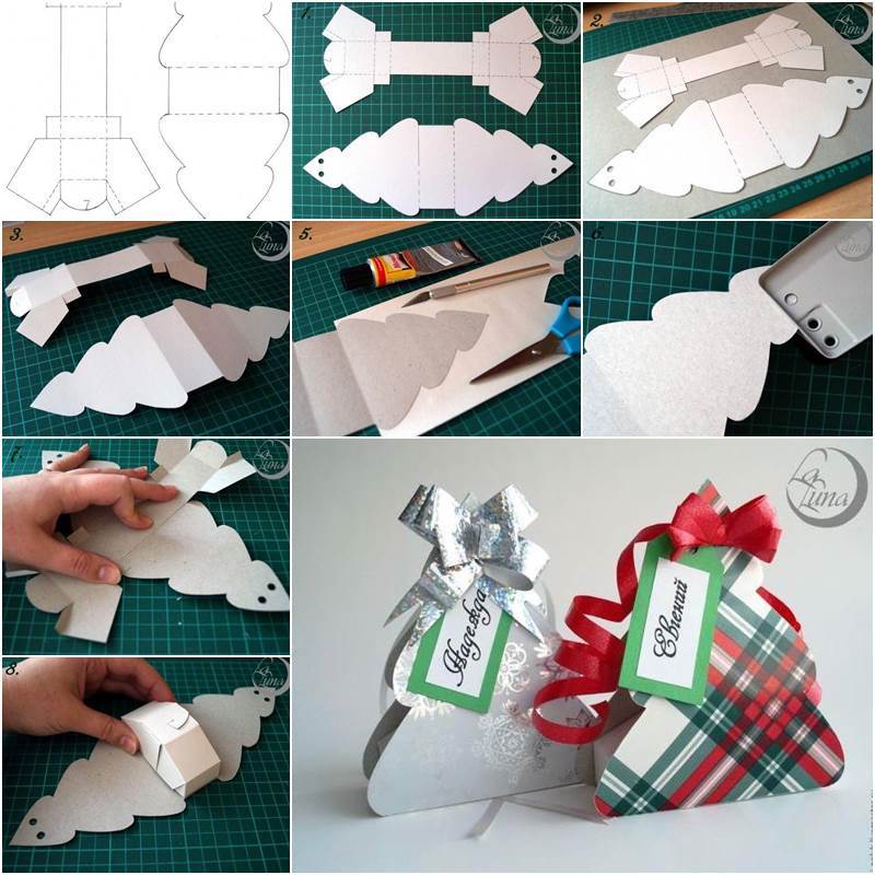 Creative Ideas - DIY Cute Christmas Tree Gift Box