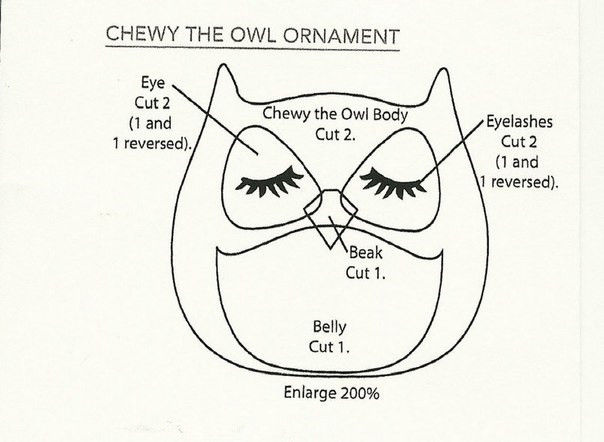 Creative Ideas - DIY Cute Fabric Owl Ornaments with Free Pattern 8
