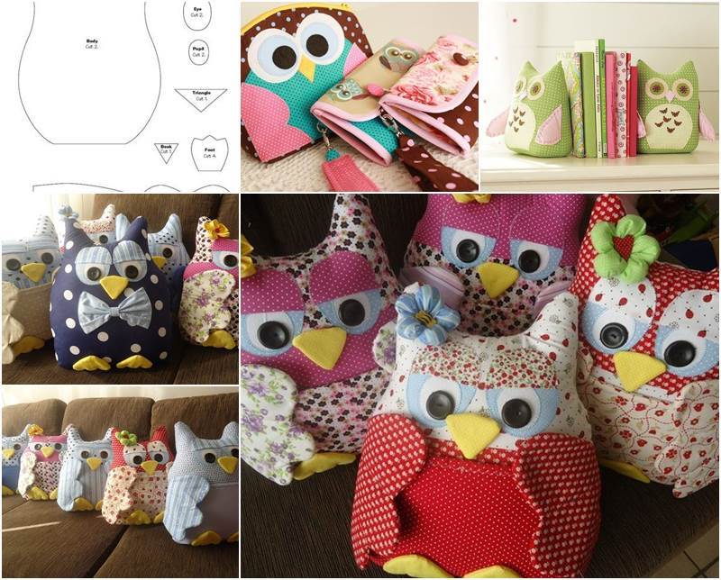 Creative Ideas - DIY Cute Fabric Owl Ornaments with Free Pattern