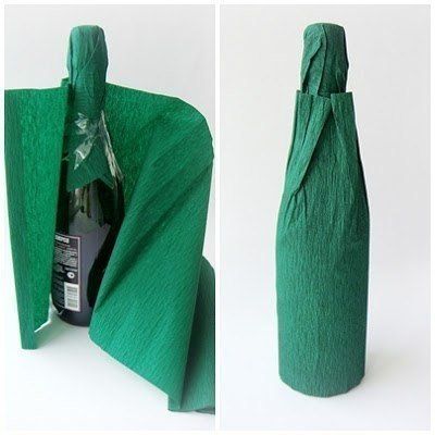 Creative Ideas - DIY Decorated Holiday Champagne Bottle 3