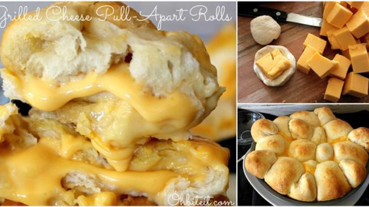 Creative Ideas Diy Delicious Grilled Cheese Pull Apart Rolls