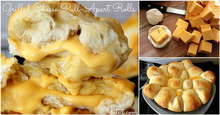 Creative Ideas - DIY Delicious Grilled Cheese Pull-Apart Rolls