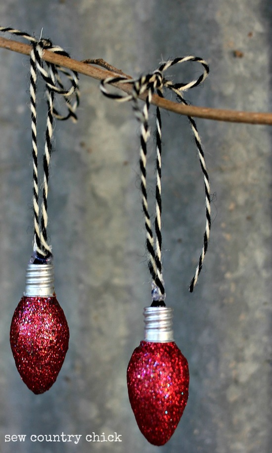Creative Ideas - DIY Light Bulb Christmas Ornaments --> Night Light Bulb Ornaments