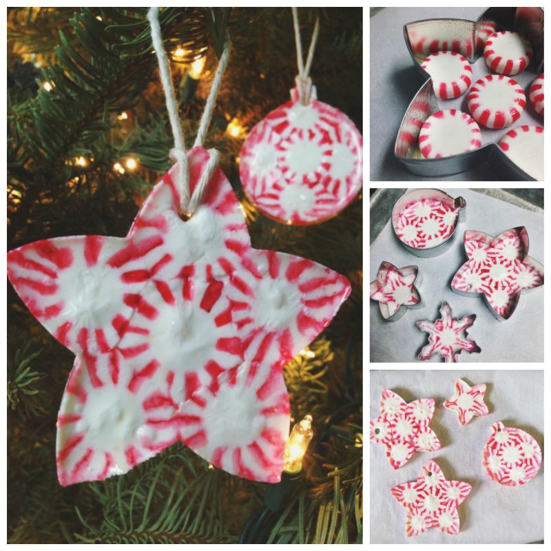 Creative Ideas - DIY Peppermint Candy Christmas Ornaments