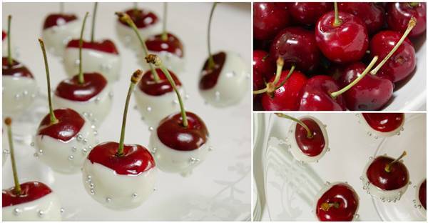Creative Ideas - DIY White Chocolate Dipped Cherries
