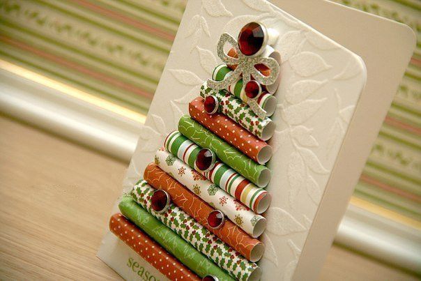 Creative Ideas - DIY Wrapping Paper Christmas Tree 8