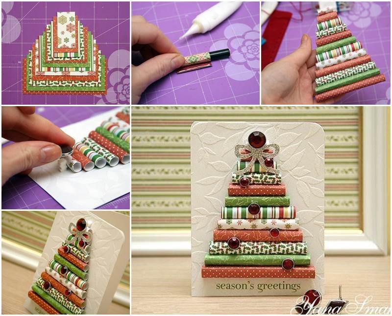 Creative Ideas - DIY Wrapping Paper Christmas Tree