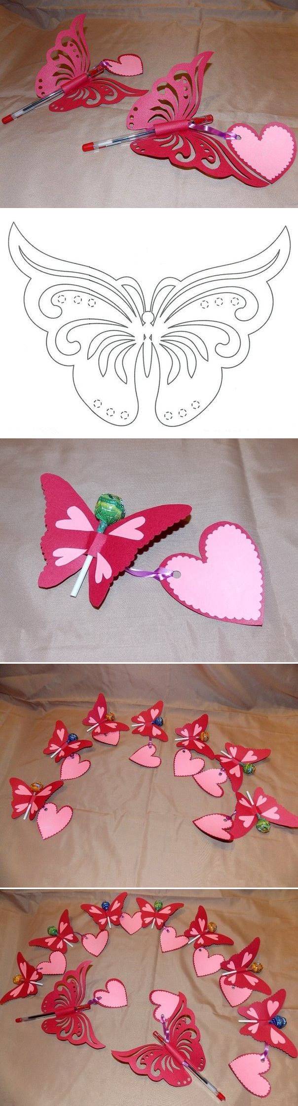Creative Ideas – DIY Pretty Kirigami Butterfly Postcard from Template