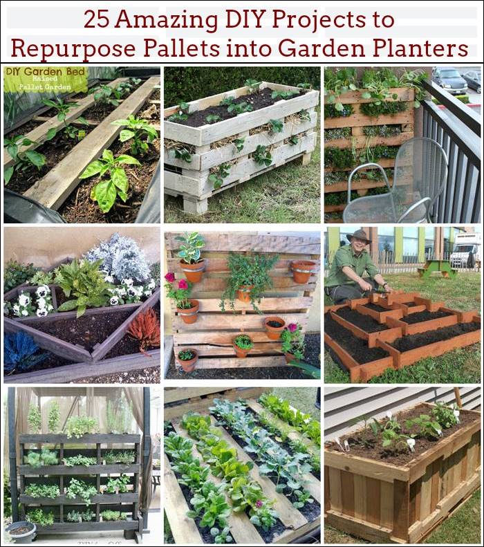25 Amazing DIY Projects to Repurpose Pallets into Garden Planters