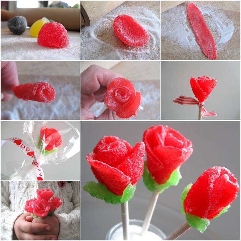 Creative Ideas - DIY Beautiful Gumdrop Rose Bouquet