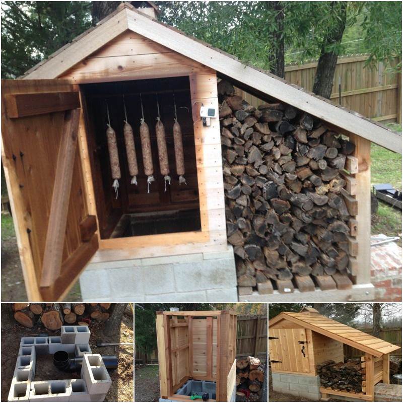 Creative Ideas - DIY Cedar Smokehouse
