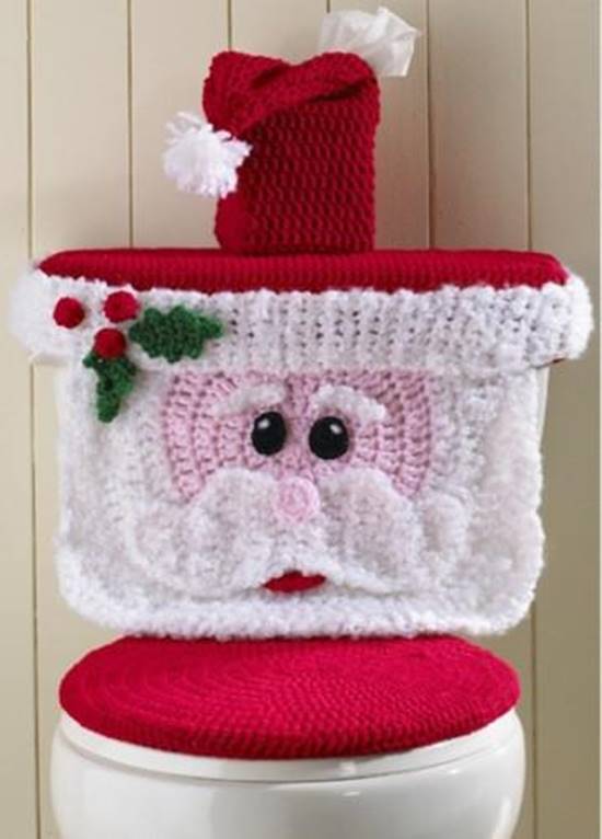 Santa Toilet Cover Crochet Pattern