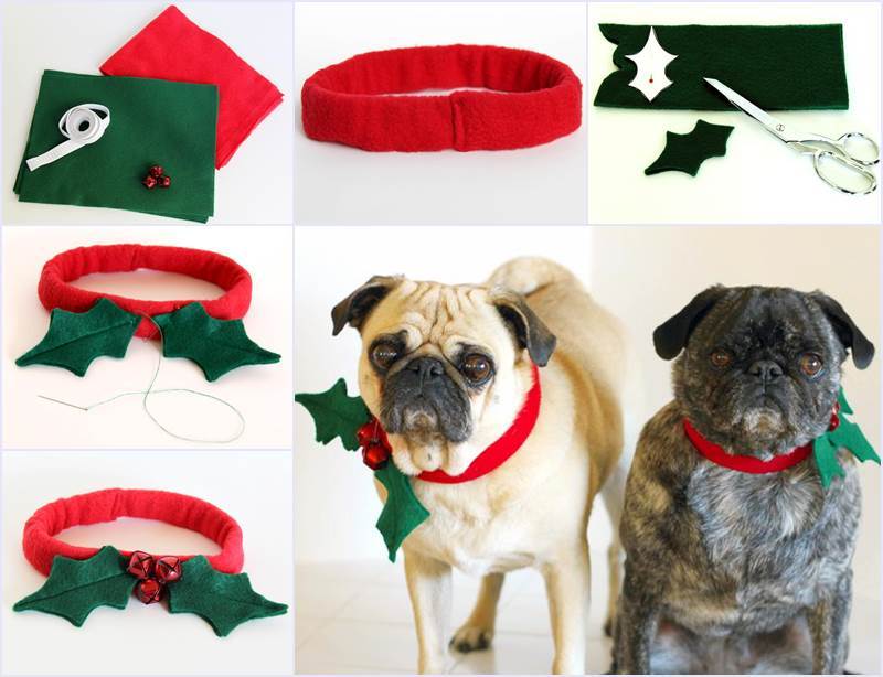 Creative Ideas - DIY Christmas Dog Collar