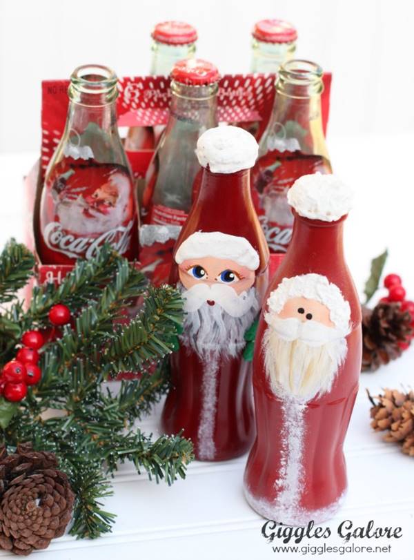 Coke Bottle Santa