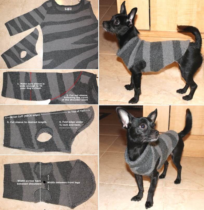 creative-ideas-diy-dog-sweater-from-old-sweater-sleeve