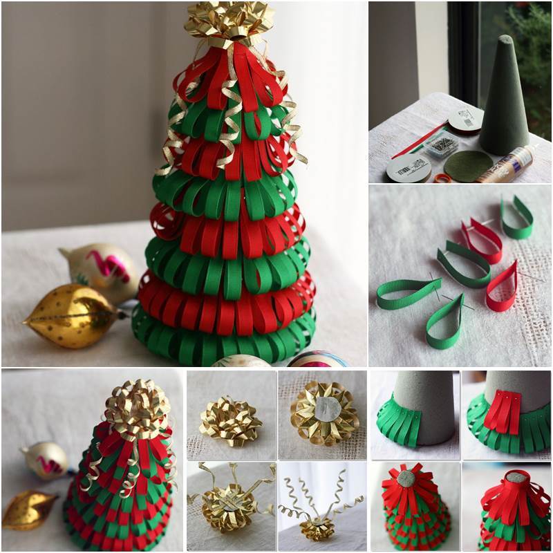 Creative Ideas - DIY Ribbon Christmas Tree