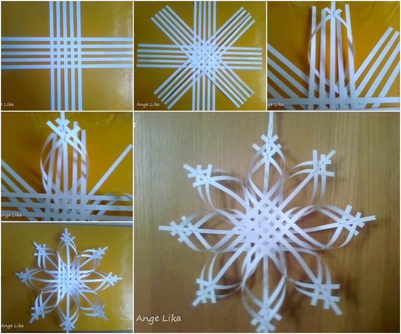 Creative Ideas – DIY 3D Paper Snowflake Christmas Ornament