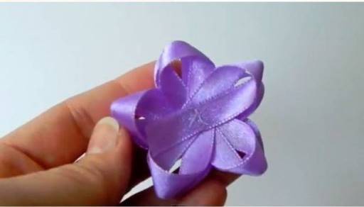 DIY Easy Ribbon Flower Bow 5