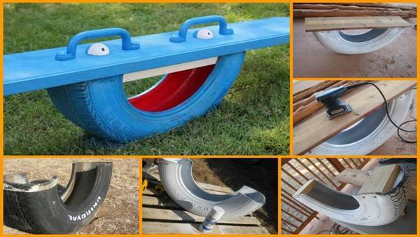 How to Repurpose an Old Tire into a Seesaw DIY Tutorial
