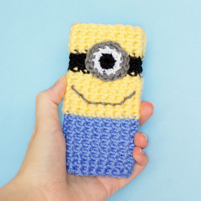 30 Stylish DIY Crochet Phone Cases --> Minion Inspired Phone Case Crochet Pattern