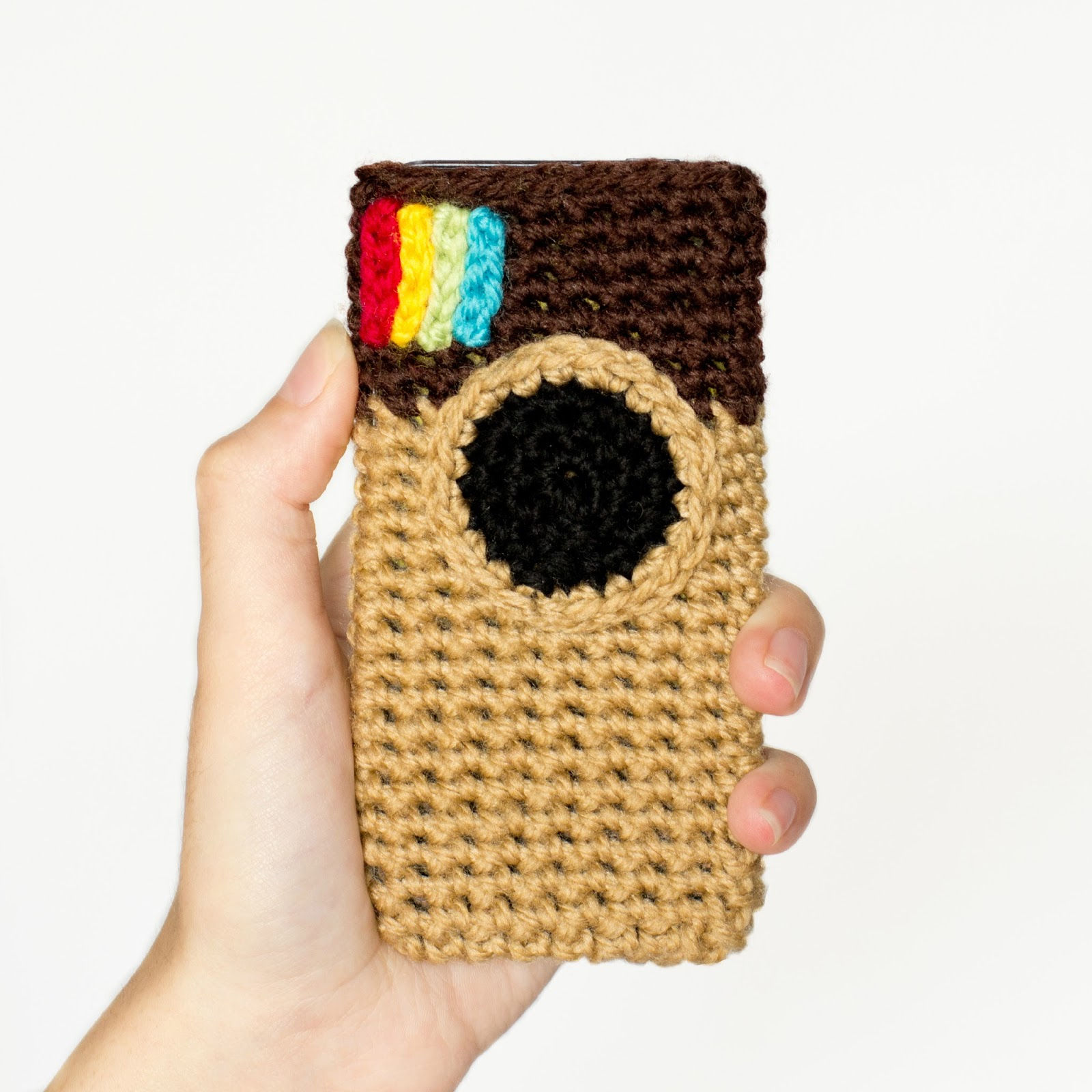 30 Stylish DIY Crochet Phone Cases --> Instagram Inspired Phone Case Crochet Pattern