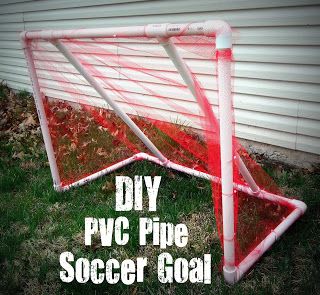 30+ Creative Uses of PVC Pipes in Your Home and Garden --> DIY PVC Pipe Soccer Goal