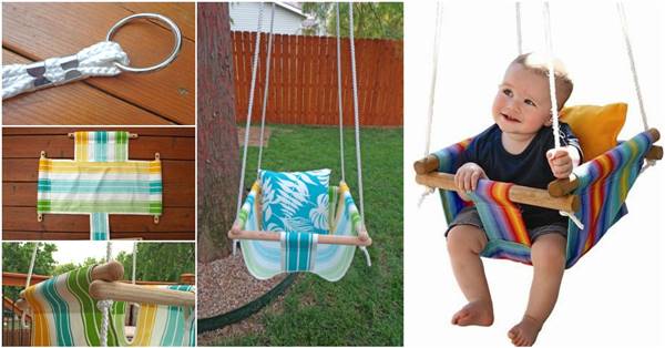 Creative Ideas Diy Canvas Hammock Style Baby Swing