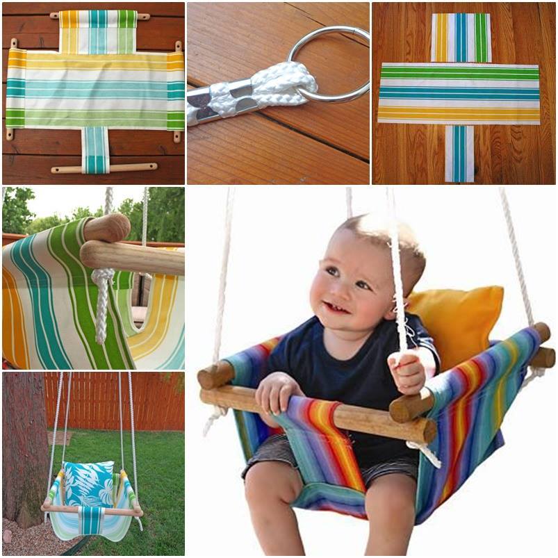 Creative Ideas - DIY Canvas Hammock Style Baby Swing