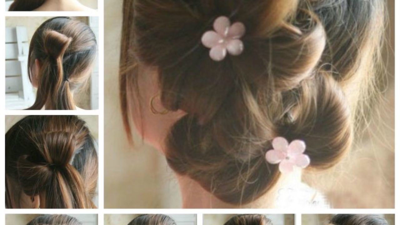 Creative Ideas Diy Chic Flower Petal Updo Hairstyle