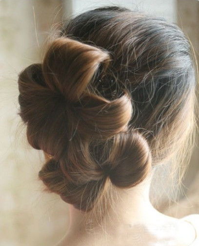 Creative Ideas - DIY Chic Flower Petal Updo Hairstyle 7