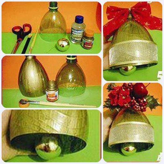 Creative Ideas - DIY Christmas Bell Ornament from Plastic Bottles