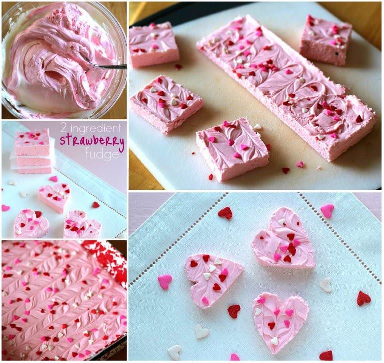 Creative Ideas - DIY Easy Delicious 2 Ingredient Strawberry Fudge