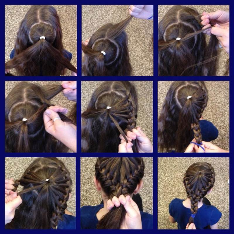 How To Heart Hairstyle, Double Linked Heart Ponytail | Hairstyles For Girls  - Princess Hairstyles