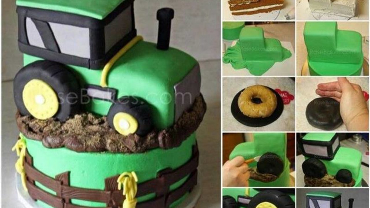 John Deere Party Cake Decoration Kit Tractor Style  Amazonin Toys  Games