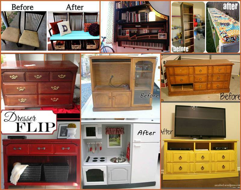 20+ Creative Ideas and DIY Projects to Repurpose Old Furniture