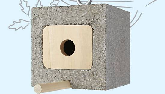 20+ Creative Uses of Concrete Blocks in Your Home and Garden --> Cinder Block Birdhouse