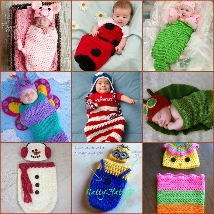 35+ Adorable Crochet and Knitted Baby Cocoon Patterns