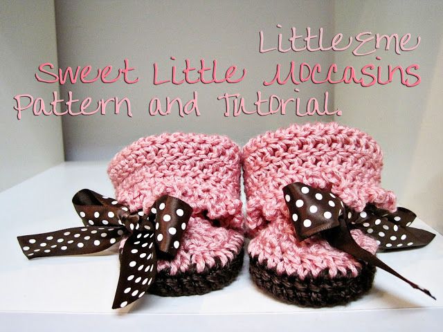 40+ Adorable and FREE Crochet Baby Booties Patterns --> Sweet Little Baby Moccasins