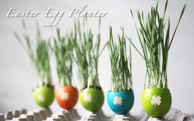 40+ Creative DIY Garden Containers and Planters from Recycled Materials --> DIY Easter Egg Planters