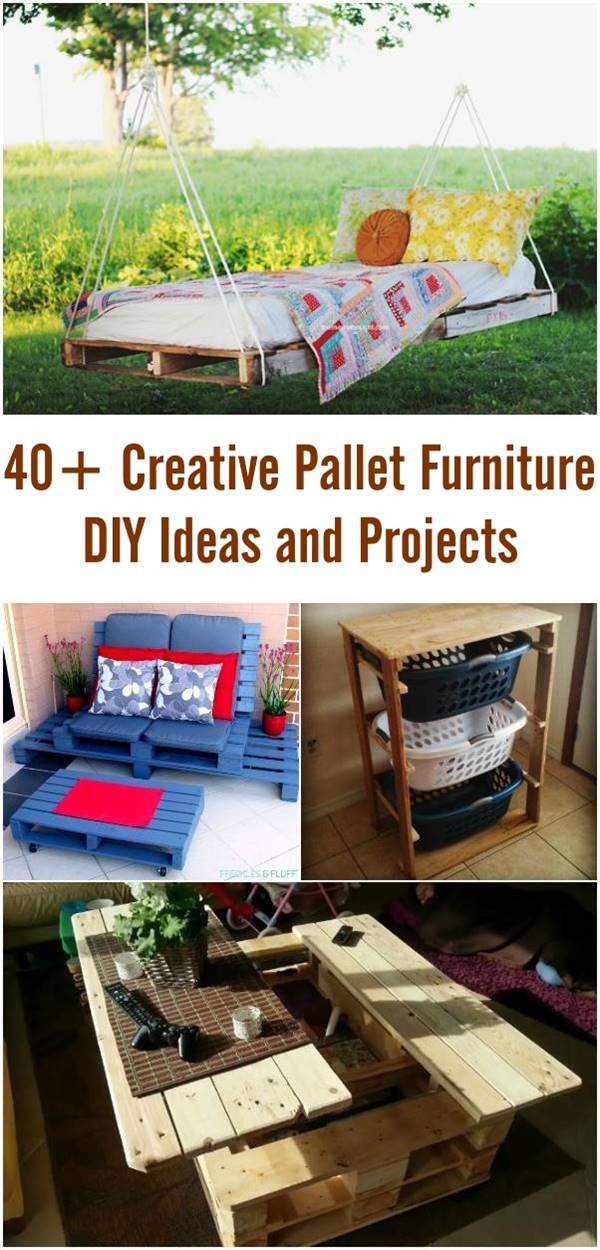 40+ Creative Pallet Furniture DIY Ideas and Projects
