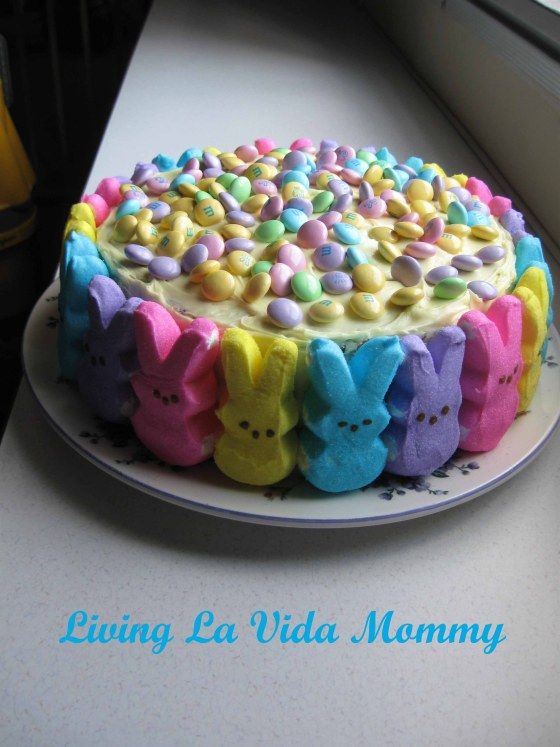 20+ Creative DIY Easter Bunny Cake Recipes --> DIY Easter Peep Cake